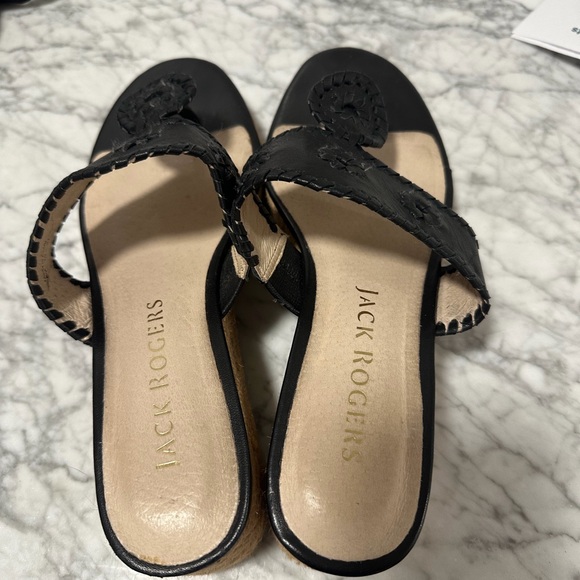 Jack Rogers Women's Marlo Sandals - black leather - Picture 3 of 5